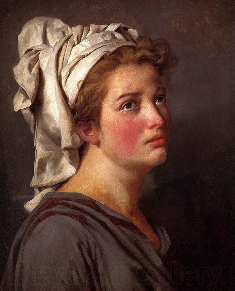 Jacques-Louis David Louis David Portrait Of A Young Woman In A Turban Norge oil painting art